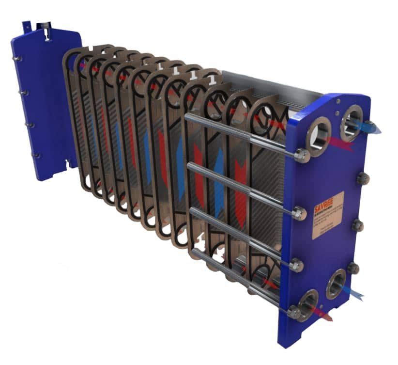 Corrugated Stainless Steel Plate Heat Exchanger
