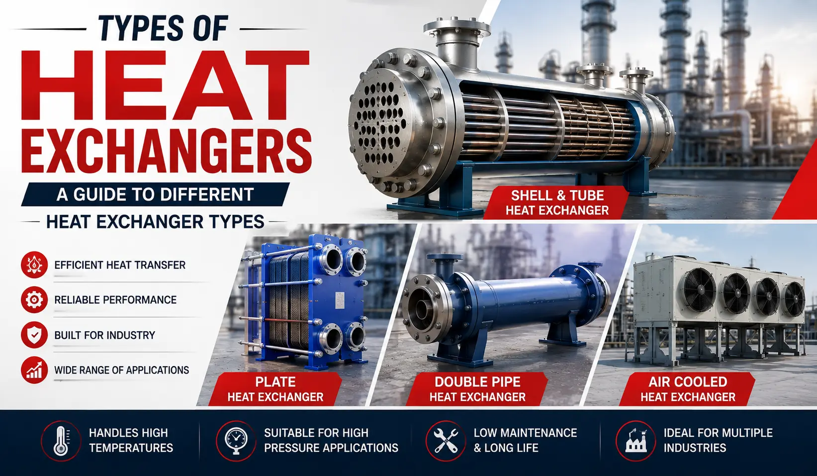 Types of Industrial Heat Exchangers