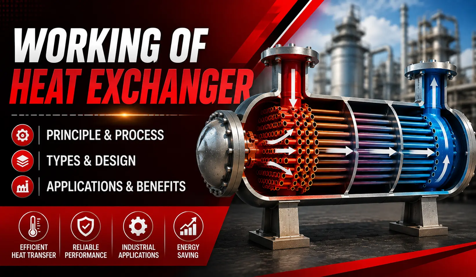 Working of Industrial Heat Exchanger